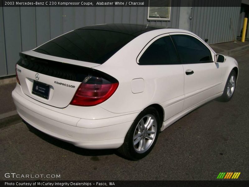 Alabaster White / Charcoal 2003 Mercedes-Benz C 230 Kompressor Coupe