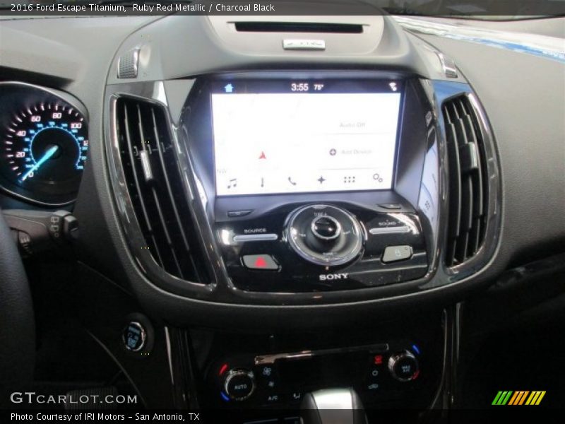 Ruby Red Metallic / Charcoal Black 2016 Ford Escape Titanium