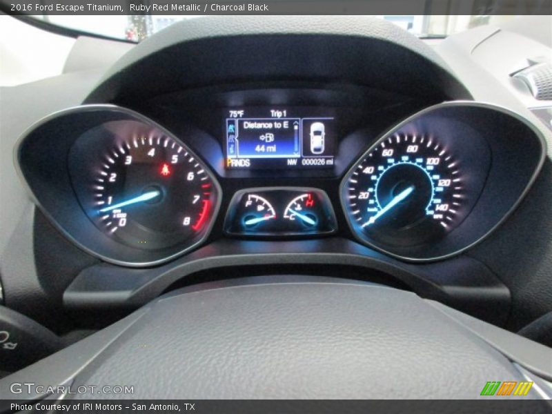Ruby Red Metallic / Charcoal Black 2016 Ford Escape Titanium