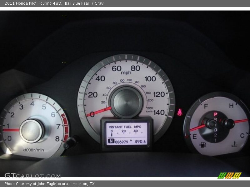 Bali Blue Pearl / Gray 2011 Honda Pilot Touring 4WD