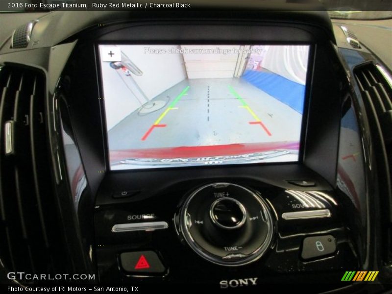 Ruby Red Metallic / Charcoal Black 2016 Ford Escape Titanium