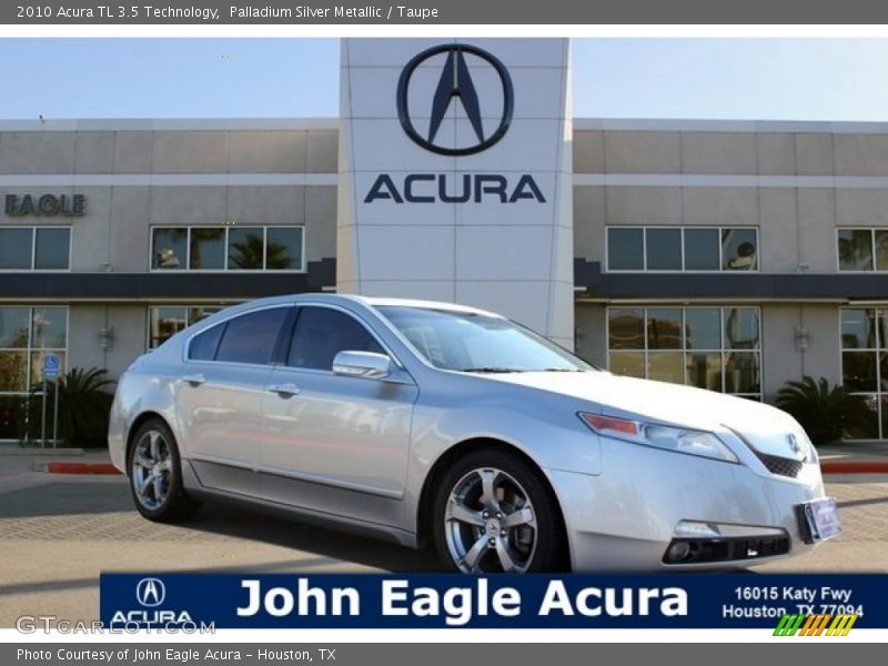 Palladium Silver Metallic / Taupe 2010 Acura TL 3.5 Technology