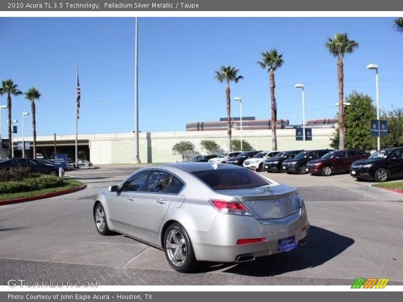 Palladium Silver Metallic / Taupe 2010 Acura TL 3.5 Technology