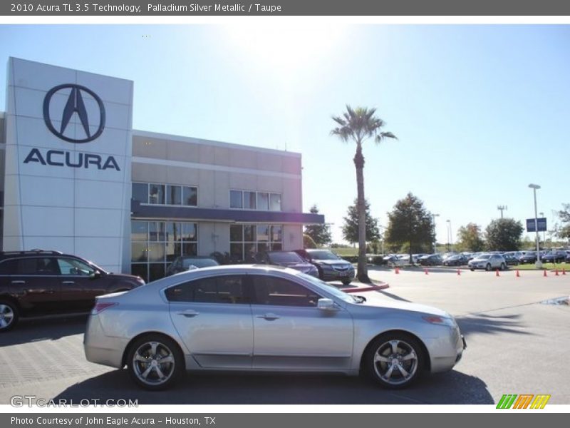 Palladium Silver Metallic / Taupe 2010 Acura TL 3.5 Technology