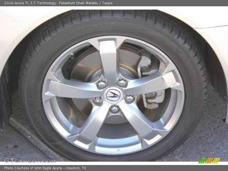 Palladium Silver Metallic / Taupe 2010 Acura TL 3.5 Technology