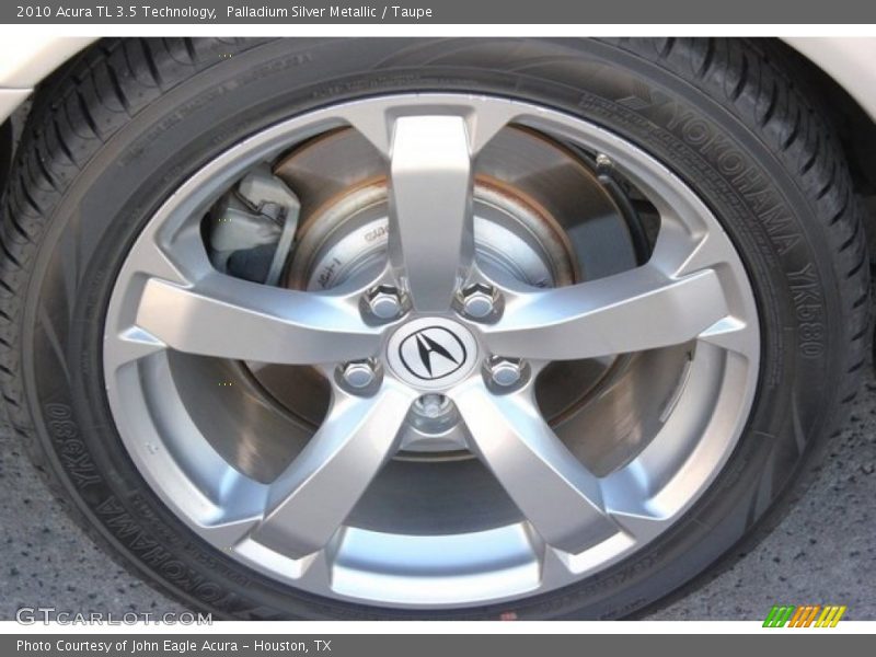 Palladium Silver Metallic / Taupe 2010 Acura TL 3.5 Technology