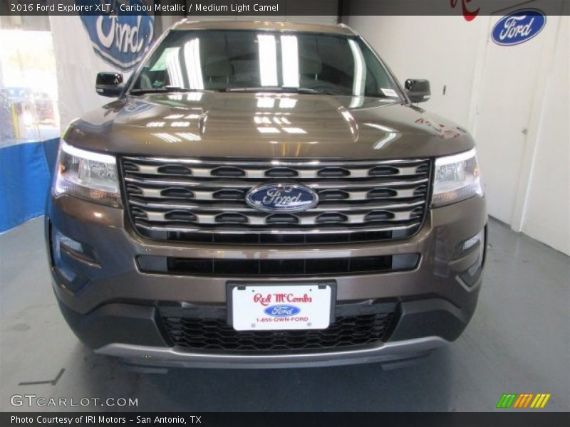 Caribou Metallic / Medium Light Camel 2016 Ford Explorer XLT