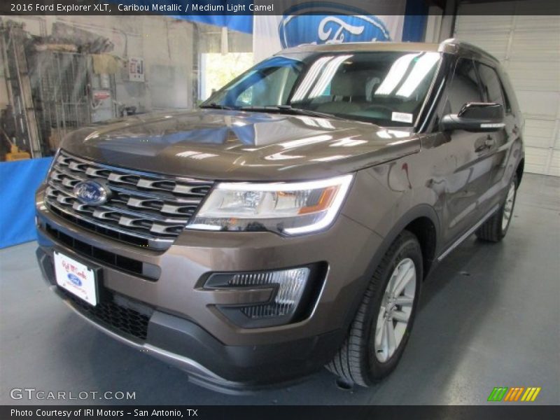 Caribou Metallic / Medium Light Camel 2016 Ford Explorer XLT
