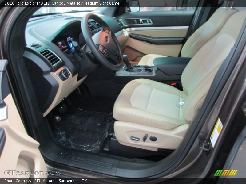 Caribou Metallic / Medium Light Camel 2016 Ford Explorer XLT
