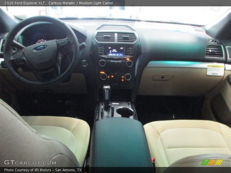 Caribou Metallic / Medium Light Camel 2016 Ford Explorer XLT