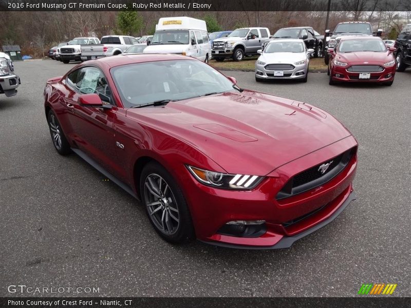 Ruby Red Metallic / Ebony 2016 Ford Mustang GT Premium Coupe