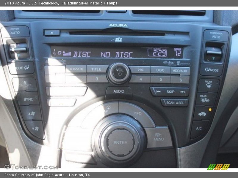 Palladium Silver Metallic / Taupe 2010 Acura TL 3.5 Technology