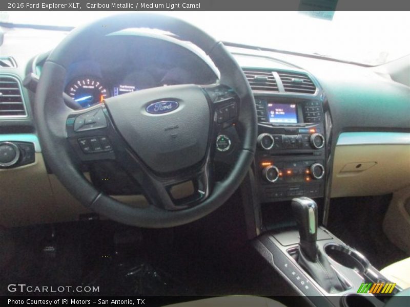 Caribou Metallic / Medium Light Camel 2016 Ford Explorer XLT