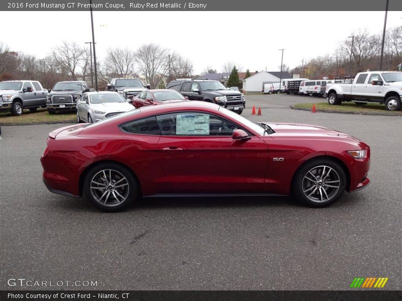 Ruby Red Metallic / Ebony 2016 Ford Mustang GT Premium Coupe