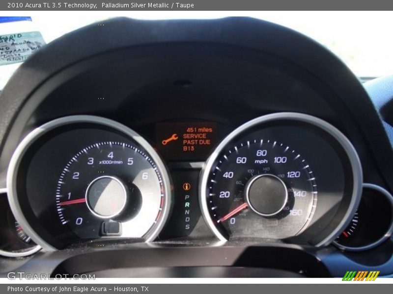 Palladium Silver Metallic / Taupe 2010 Acura TL 3.5 Technology