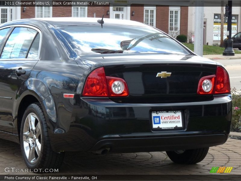 Black Granite Metallic / Titanium 2011 Chevrolet Malibu LS