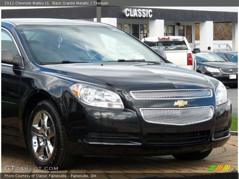 Black Granite Metallic / Titanium 2011 Chevrolet Malibu LS