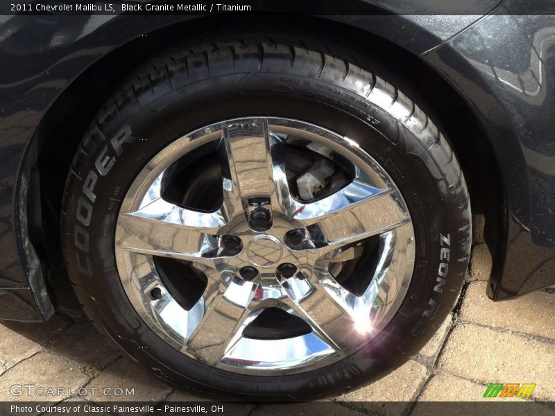 Black Granite Metallic / Titanium 2011 Chevrolet Malibu LS