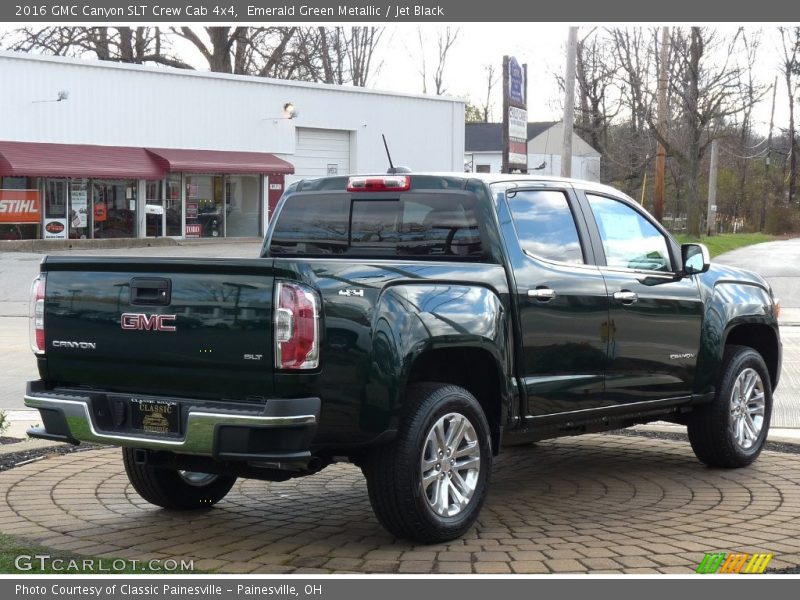 Emerald Green Metallic / Jet Black 2016 GMC Canyon SLT Crew Cab 4x4
