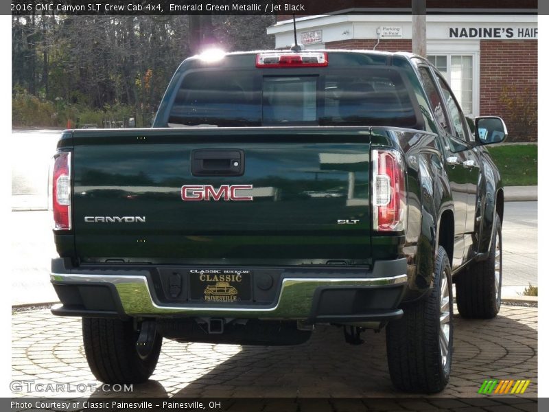Emerald Green Metallic / Jet Black 2016 GMC Canyon SLT Crew Cab 4x4