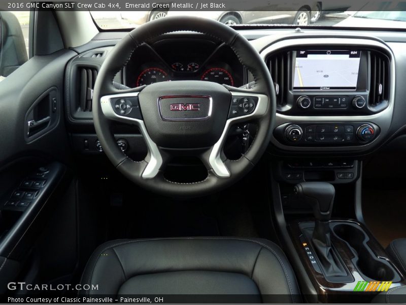 Emerald Green Metallic / Jet Black 2016 GMC Canyon SLT Crew Cab 4x4