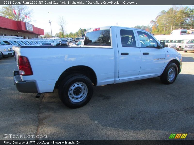 Bright White / Dark Slate Gray/Medium Graystone 2011 Dodge Ram 1500 SLT Quad Cab 4x4