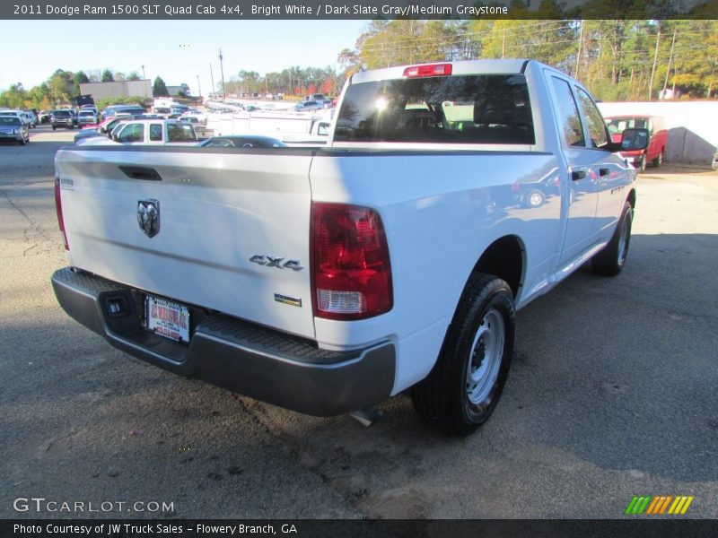 Bright White / Dark Slate Gray/Medium Graystone 2011 Dodge Ram 1500 SLT Quad Cab 4x4