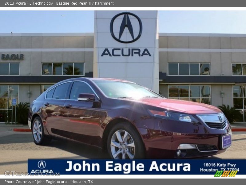 Basque Red Pearl II / Parchment 2013 Acura TL Technology