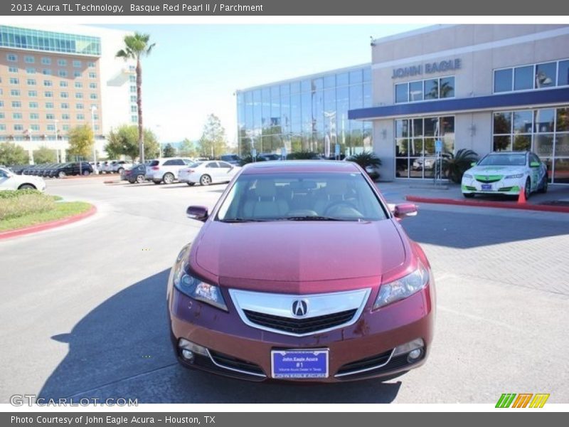 Basque Red Pearl II / Parchment 2013 Acura TL Technology