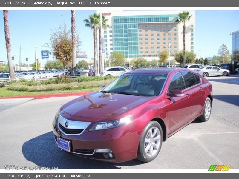 Basque Red Pearl II / Parchment 2013 Acura TL Technology