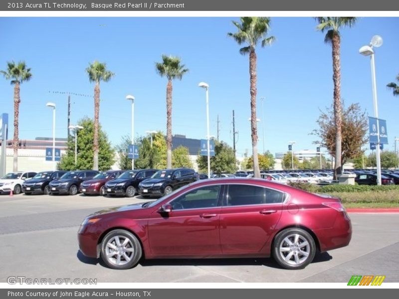 Basque Red Pearl II / Parchment 2013 Acura TL Technology