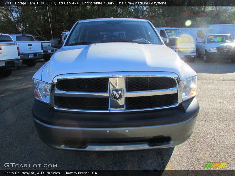 Bright White / Dark Slate Gray/Medium Graystone 2011 Dodge Ram 1500 SLT Quad Cab 4x4