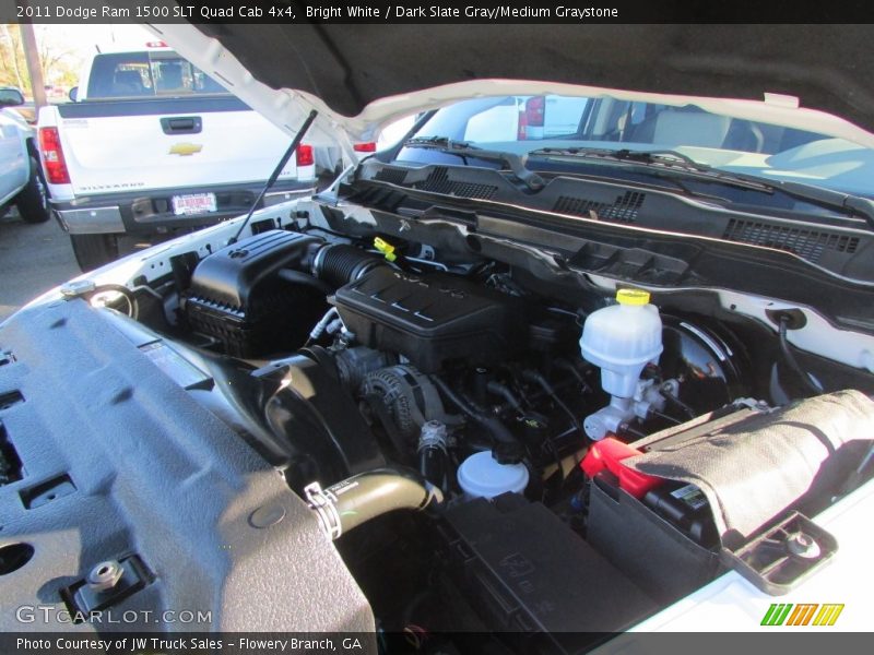Bright White / Dark Slate Gray/Medium Graystone 2011 Dodge Ram 1500 SLT Quad Cab 4x4