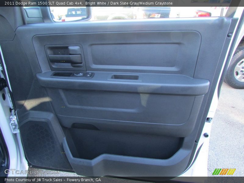 Bright White / Dark Slate Gray/Medium Graystone 2011 Dodge Ram 1500 SLT Quad Cab 4x4