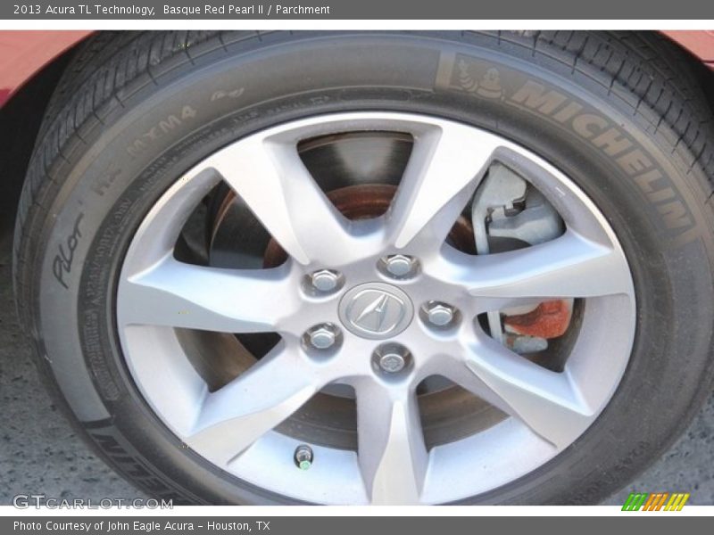 Basque Red Pearl II / Parchment 2013 Acura TL Technology