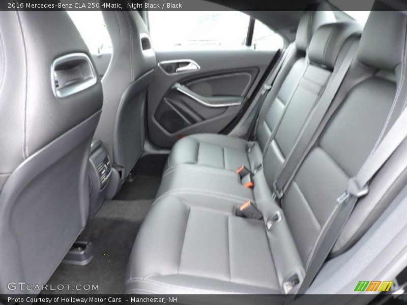Rear Seat of 2016 CLA 250 4Matic