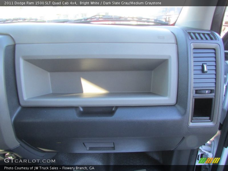 Bright White / Dark Slate Gray/Medium Graystone 2011 Dodge Ram 1500 SLT Quad Cab 4x4