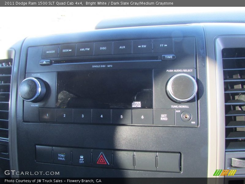 Bright White / Dark Slate Gray/Medium Graystone 2011 Dodge Ram 1500 SLT Quad Cab 4x4