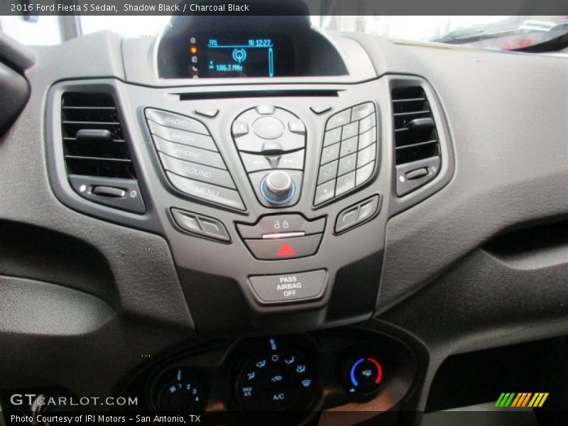 Shadow Black / Charcoal Black 2016 Ford Fiesta S Sedan