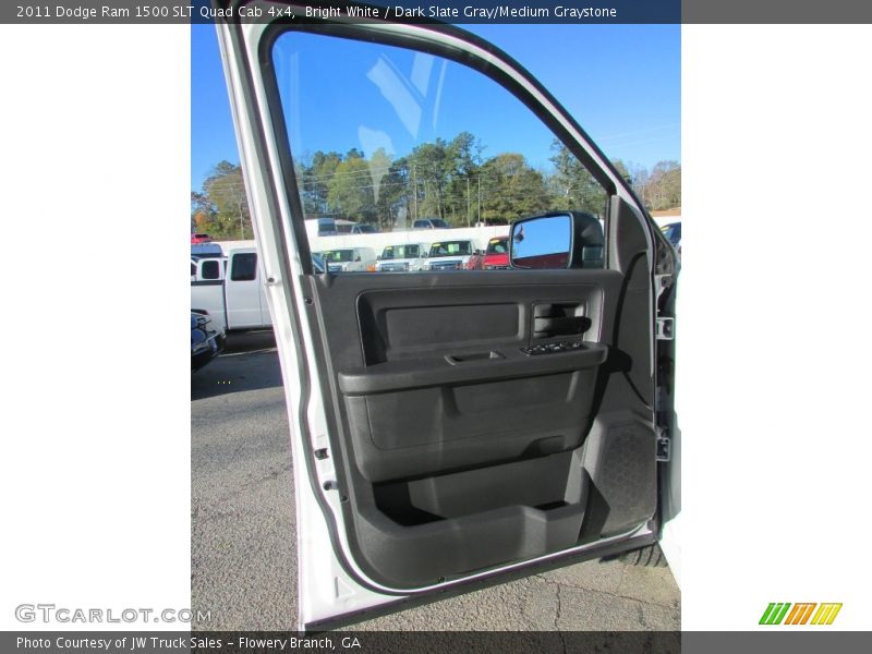 Bright White / Dark Slate Gray/Medium Graystone 2011 Dodge Ram 1500 SLT Quad Cab 4x4