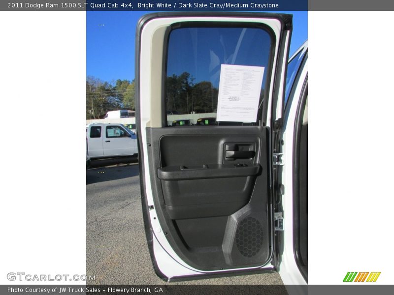 Bright White / Dark Slate Gray/Medium Graystone 2011 Dodge Ram 1500 SLT Quad Cab 4x4