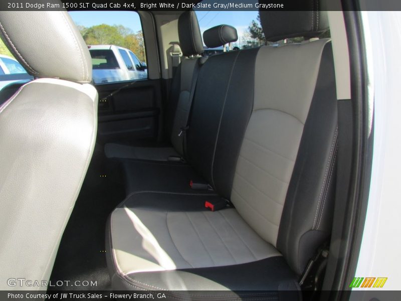Bright White / Dark Slate Gray/Medium Graystone 2011 Dodge Ram 1500 SLT Quad Cab 4x4