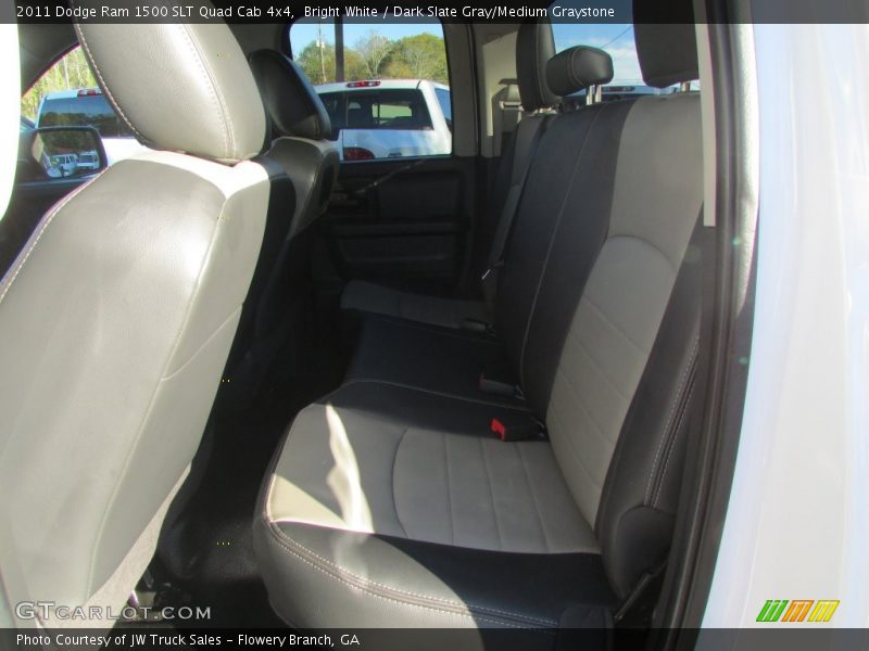 Bright White / Dark Slate Gray/Medium Graystone 2011 Dodge Ram 1500 SLT Quad Cab 4x4