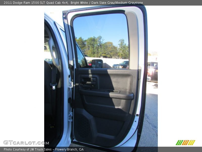 Bright White / Dark Slate Gray/Medium Graystone 2011 Dodge Ram 1500 SLT Quad Cab 4x4