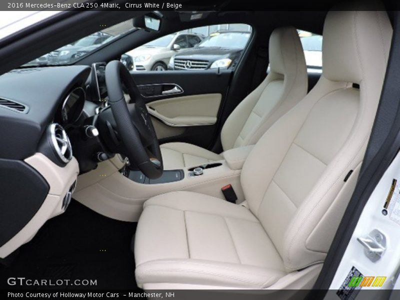 Front Seat of 2016 CLA 250 4Matic