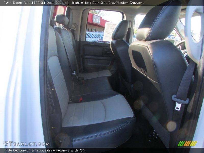 Bright White / Dark Slate Gray/Medium Graystone 2011 Dodge Ram 1500 SLT Quad Cab 4x4