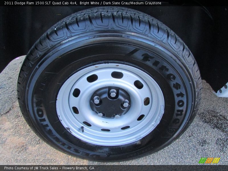 Bright White / Dark Slate Gray/Medium Graystone 2011 Dodge Ram 1500 SLT Quad Cab 4x4