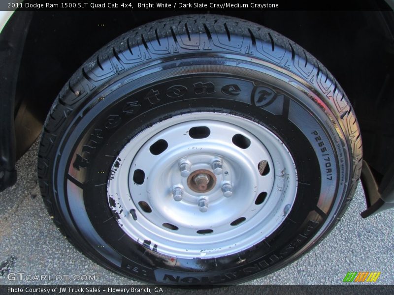 Bright White / Dark Slate Gray/Medium Graystone 2011 Dodge Ram 1500 SLT Quad Cab 4x4