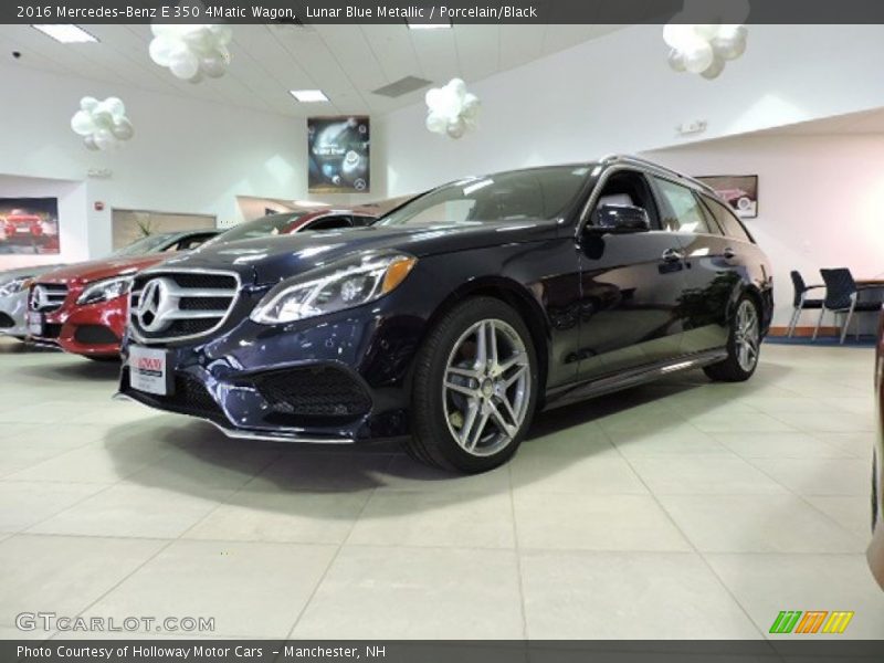 Lunar Blue Metallic / Porcelain/Black 2016 Mercedes-Benz E 350 4Matic Wagon
