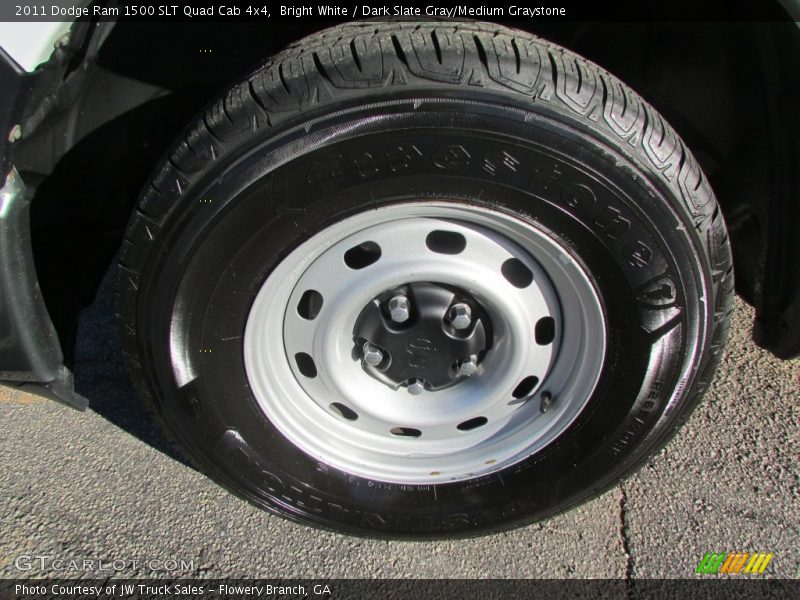 Bright White / Dark Slate Gray/Medium Graystone 2011 Dodge Ram 1500 SLT Quad Cab 4x4